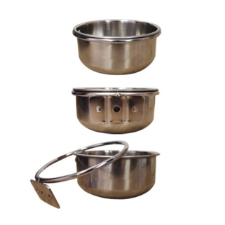 KING'S CAGES - Mangeoire Anti Décrochage Quick Lock Medium Ø10 cm - 240 ml