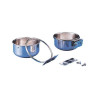KING'S CAGES - Mangeoire Anti Décrochage Quick Lock Medium Ø10 cm - 240 ml