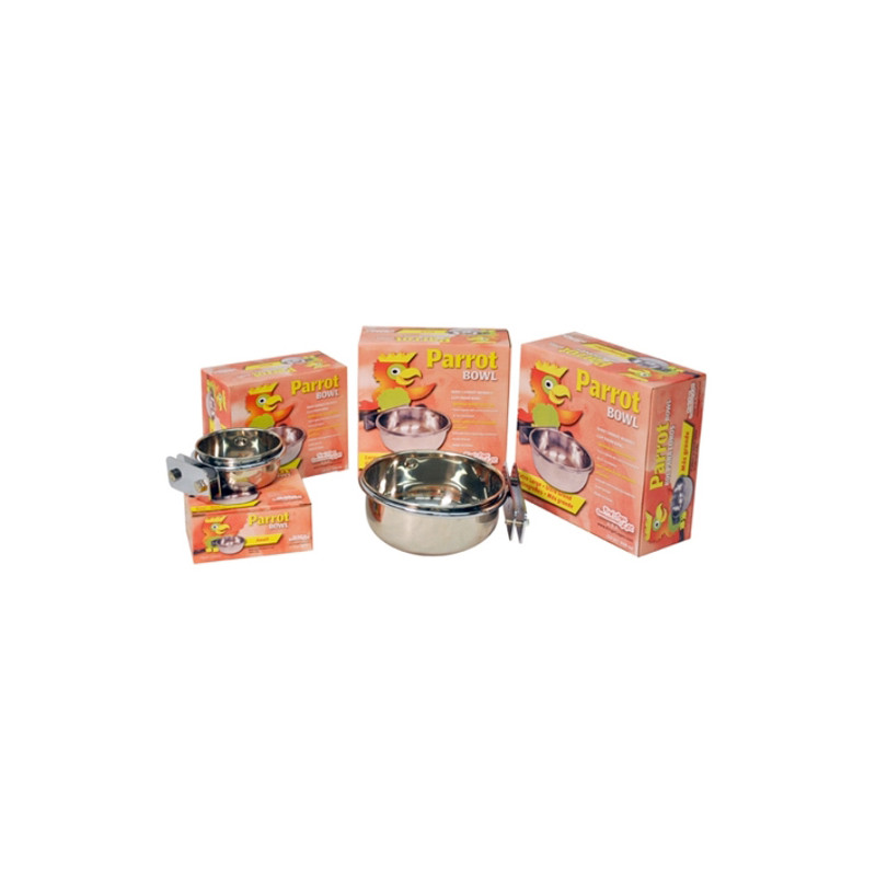 KING'S CAGES - Mangeoire Anti Décrochage Quick Lock Medium Ø10 cm - 240 ml