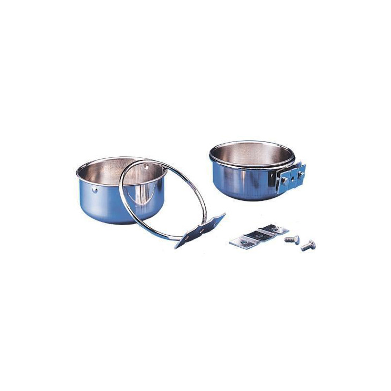 KING'S CAGES - Mangeoire Anti Décrochage Quick Lock Small Ø8 cm - 120 ml