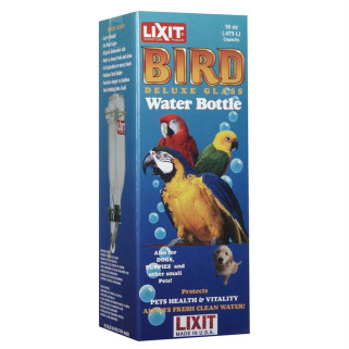 Lixit - Abreuvoir Biberon en Verre Pipette Inox Large - 480 ml