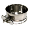 Mangeoire Inox Ronde avec Fixation à Vis 7.5 cm - 200 ml