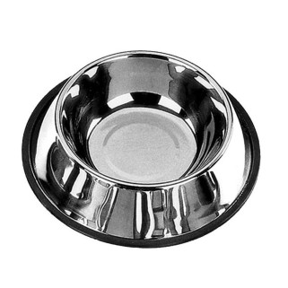 Mangeoire Inox - Gamelle Antidérapante pour Chien - 30 cm