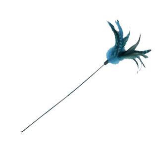 Jouet pour Chat - Canne à Plumeau Vert - 50 cm