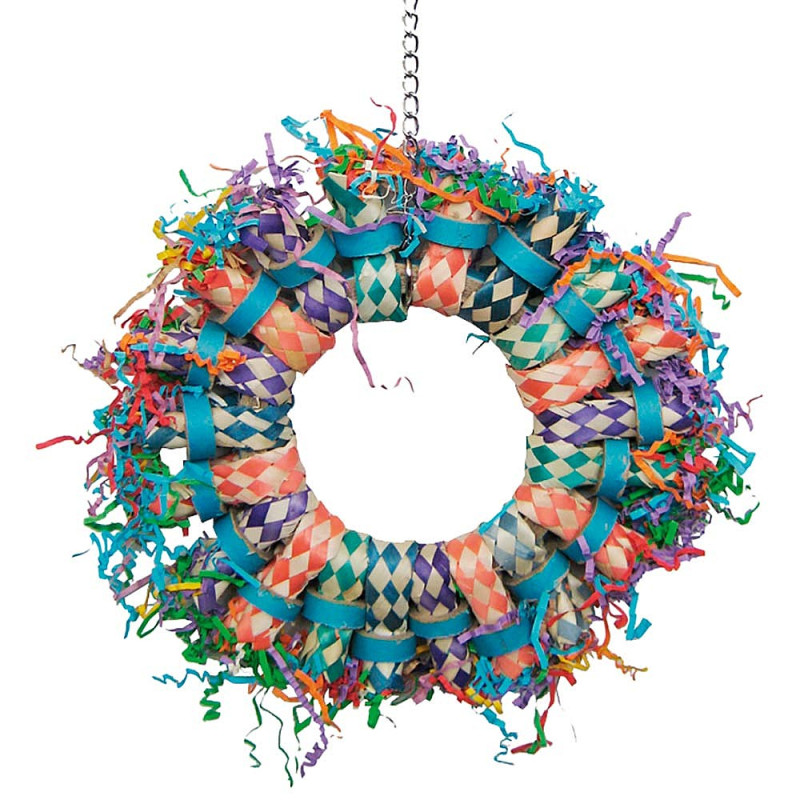 Paper Fiesta - Anneau en Papier Tressé pour Grande Perruche