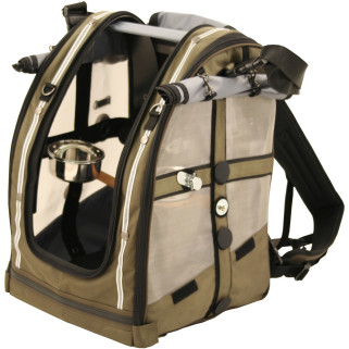 PakObird Medium Couleur Vert Olive - Sac à Dos de Transport pour Perroquet