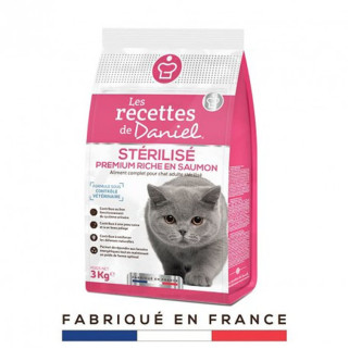 Recettes De Daniel - Croquettes Chat Stérilisé au Saumon - 3 Kg