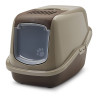 Savic - Maison de Toilette pour Chat Nestor - Gris et Chocolat