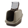 Savic - Maison de Toilette pour Chat Nestor - Gris et Chocolat