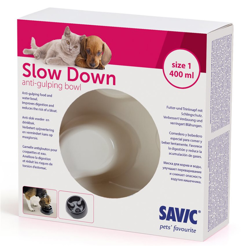 Gamelle Anti Glouton pour Chien Slow Down Ø 15 cm