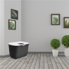 Savic - Maison de Toilette pour Chat Hop In - Blanc et Anthracite