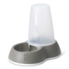 Distributeur de Nourriture Antidérapant pour Chien et Chat Loop 1,5 L - Gris Chaud