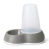 Distributeur de Nourriture Antidérapant pour Chien et Chat Loop 1,5 L - Gris Chaud