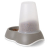 Distributeur de Nourriture Antidérapant pour Chien et Chat Loop 1,5 L - Gris Chaud