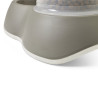 Distributeur de Nourriture Antidérapant pour Chien et Chat Loop 3 L - Gris Chaud
