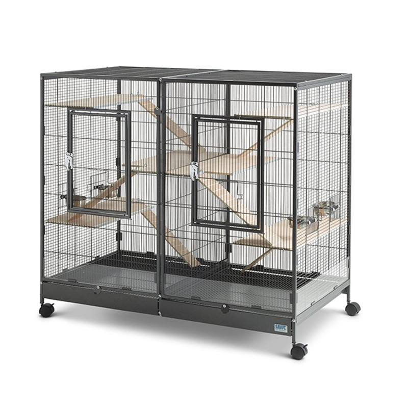 Savic - Kit Plateforme et Echelle Bois pour Cage Tasmania 120