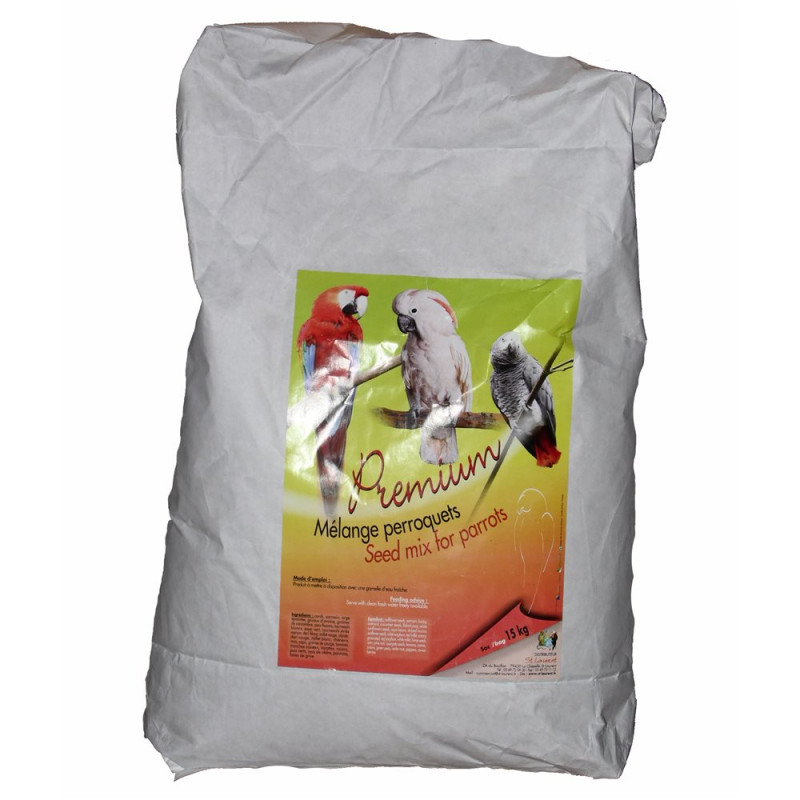 St Laurent Perroquet Premium - Mélange de graines Perroquets / Grandes Perruches - 15 kg St Laurent Perroquet Premium - Mélange de graines Perroquets / Grandes Perruches - 15 kg