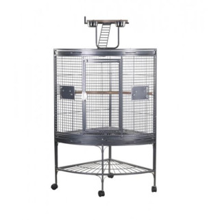 Cage d'Angle pour Perruches et Perroquets Corner Cage
