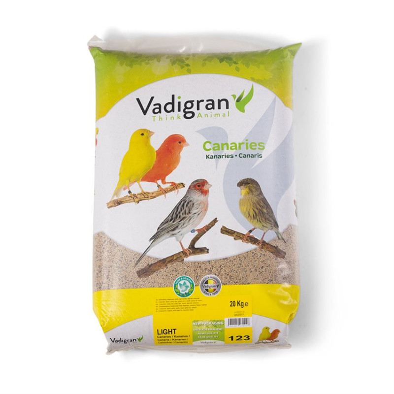 Vadigran - Mélange de Graines Canari Light 123 - 20 kg