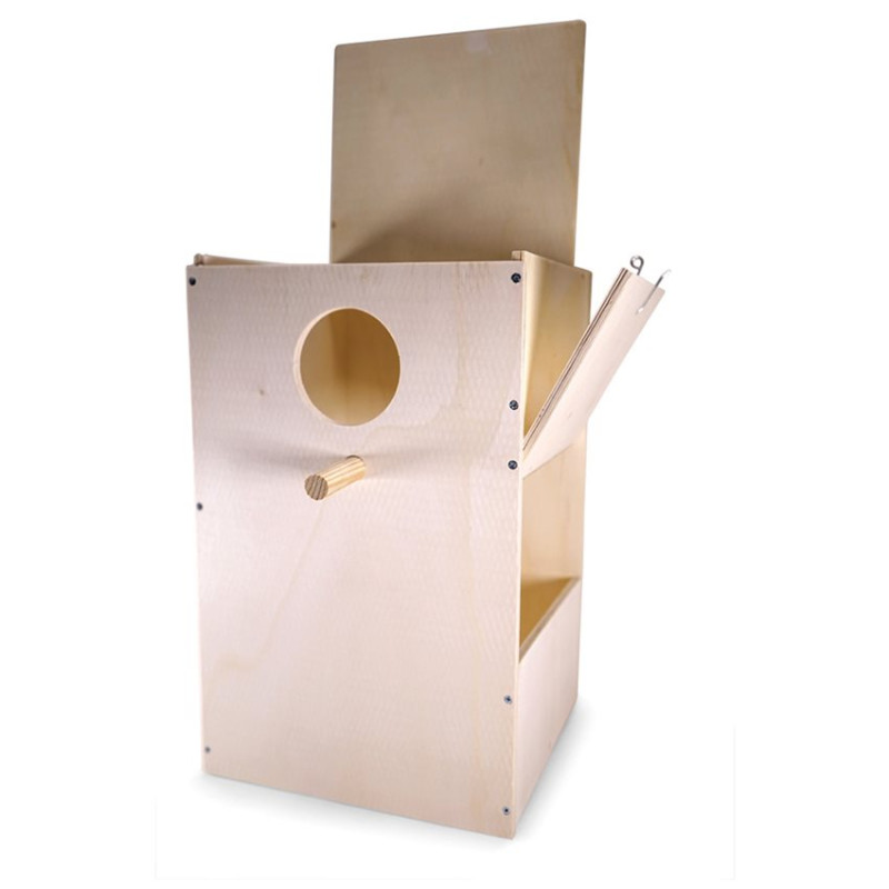 Nichoir Bois pour Grandes Perruches en Kit