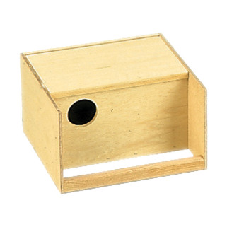 Nichoir de Volière Horizontal en Bois pour Perruches