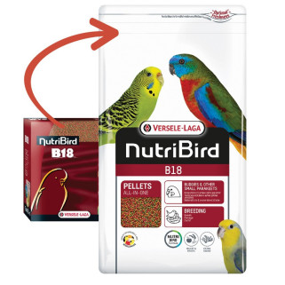 Nutribird Extrudés B18 Petites Perruches Élevage - 3 kg