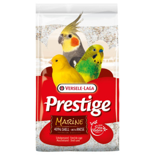 Fond de Cage Marine 25 kg - Sable Blanc Anisé avec 50% d'Écailles d'Huîtres