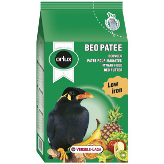 Orlux Beo Pâtée - Pâtée Grasse Pauvre en Fer pour Mainates - 1 kg