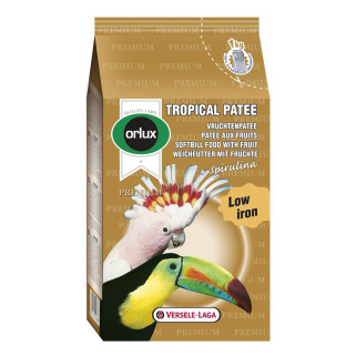 Orlux Tropical Pâtée Premium - Pâtée Grasse aux Fruits Secs - 1 kg