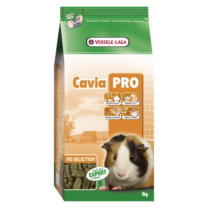 Versele Laga - Cavia Pro - Bouchons professionnels Tout en 1 pour Cochons d'Inde - 1 kg Versele Laga - Cavia Pro - Bouchons professionnels Tout en 1 pour Cochons d'Inde - 1 kg