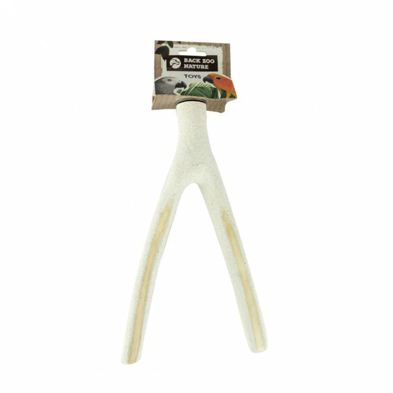 Perchoir Double Small pour Limer les Griffes des Grandes Perruches Perchoir Double Small pour Limer les Griffes des Grandes Perruches