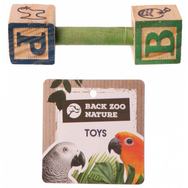 Hochet ABC - Jouet de Patte pour Perroquet