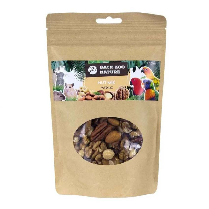 ZooFaria - Mélange de Noix Ecalées - Friandise pour Perroquet - 200 gr