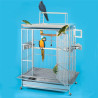 Cage Perroquet KING'S CAGES - Modèle 405-16 Inox