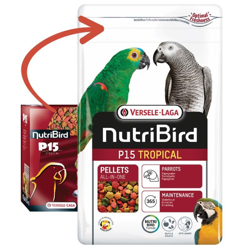 Nutribird Extrudés P15 Tropical Perroquets - 1 kg