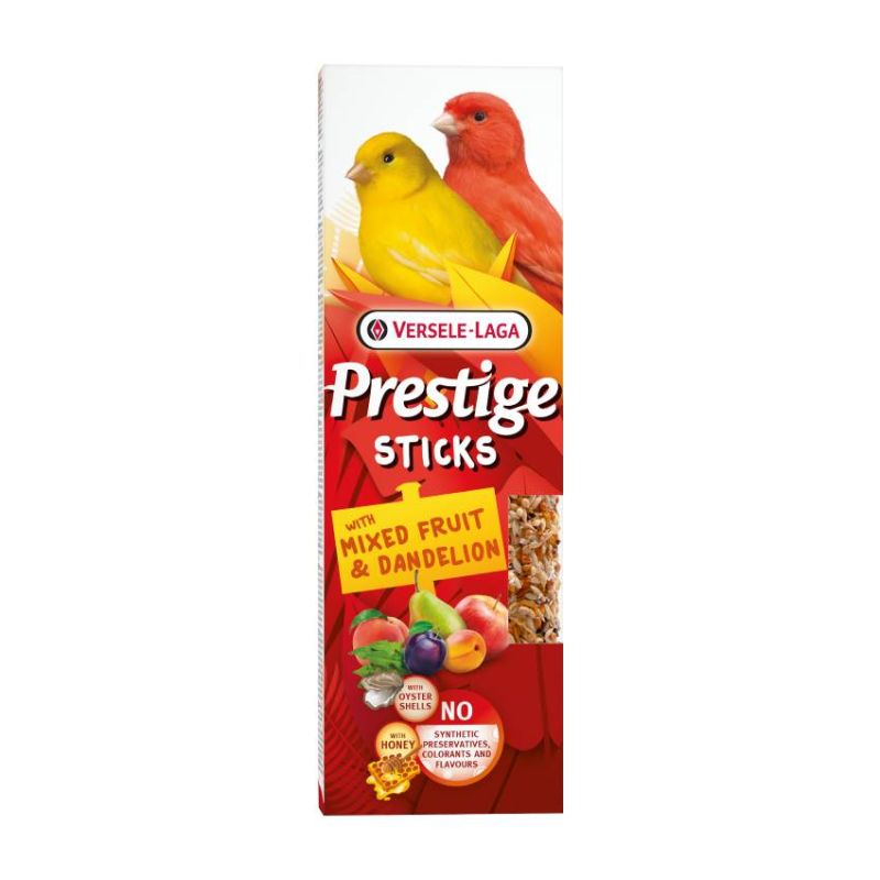 Versele Laga - 2 Sticks Canaris Mélange de Fruits et Pissenlit - 60 gr
