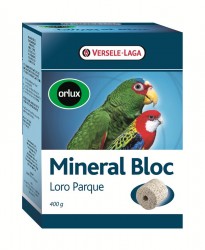Orlux - Minéral Bloc Loro Parque - Bloc Minéral Grandes Perruches et Perroquets - 400 gr