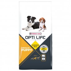 Opti Life - Puppy Medium - 12,5 kg - Croquettes pour Chiots de Races Moyennes - Goût Poulet