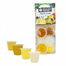 Fruit Cups - Gelée au Fruit - 6 Pièces - Parfums Assortis (Banane, Orange, Yaourt, Miel)