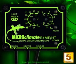 Thermostat Reptile MICROCLIMATE "Dimming" B1MEHT  Haute Température (Jour/Nuit)