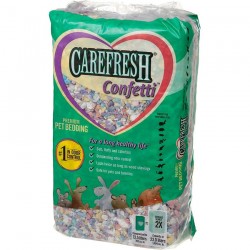 Litière de Cellulose "Carefresh Confetti" Multicolore Ultra Absorbante - 50 L