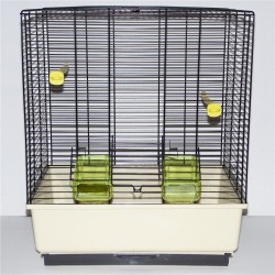 Cage Oiseaux "Katia" Noir et Beige