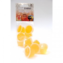 Fruit Cups - Gelée au Fruit Parfum Orange - Lot de 6 Pièces
