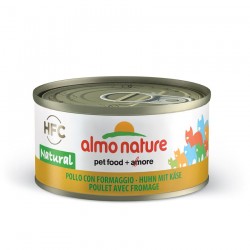 Almo Nature - Pâtée HFC Natural au Poulet et Fromage pour Chat - 70 gr
