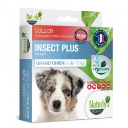 Naturlys - Collier Anti-Parasitaire Insect Plus pour Grand Chien
