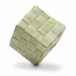Cube en Feuille de Palmier Large - Pièce de Jouet pour Oiseaux