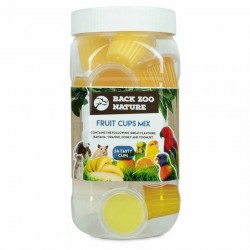 Fruit Cups - Gelée au Fruit - Boite de 24 pièces - Parfums Assortis (Banane, Orange, Yaourt, Miel)