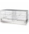 Cage Cova 90 à Double Compartiment - Bac Plastique