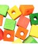 Cubes Multicolores en Bois Percés - Pièces de Jouet pour Oiseaux - Medium - 15 Pièces