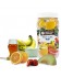 Fruit Cups - Gelée au Fruit - Boite de 24 pièces - Parfums Assortis (Banane, Fraise, Orange, Melon, Yaourt, Miel)